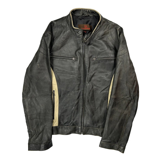 Danier Leather Jacket - Large Beige Leather