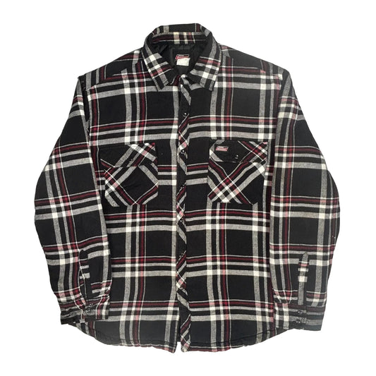 Dickies Checked Flannel Shirt - XL Black Cotton