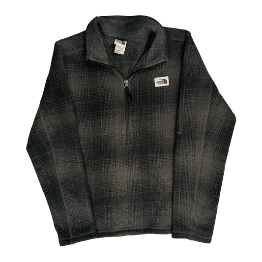 The North Face Checked Fleece - Small Grey Polyester