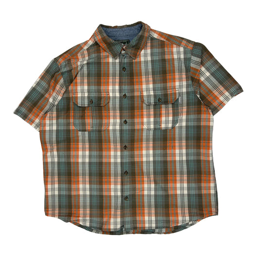 Woolrich Checked Short Sleeve Shirt - XL Multicoloured Cotton
