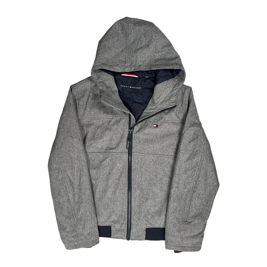 Tommy Hilfiger Jacket - Large Gray Polyester