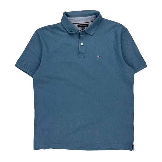 Tommy Hilfiger Polo Shirt - XL Blue Cotton