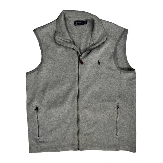 Polo By Ralph Lauren Gilet - Large Grey Cotton