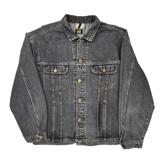 Vintage Lee Denim Jacket - XL Gray Denim
