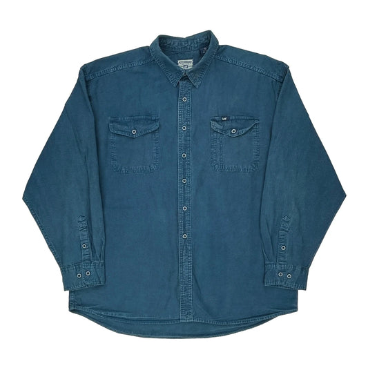 Lee Denim Shirt - XL Blue Cotton