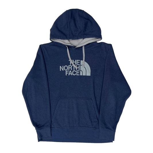 Vintage The North Face Hoodie - Large Navy Cotton Blend