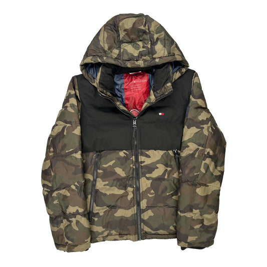 Tommy Hilfiger Camo Puffer - Medium Black Polyester