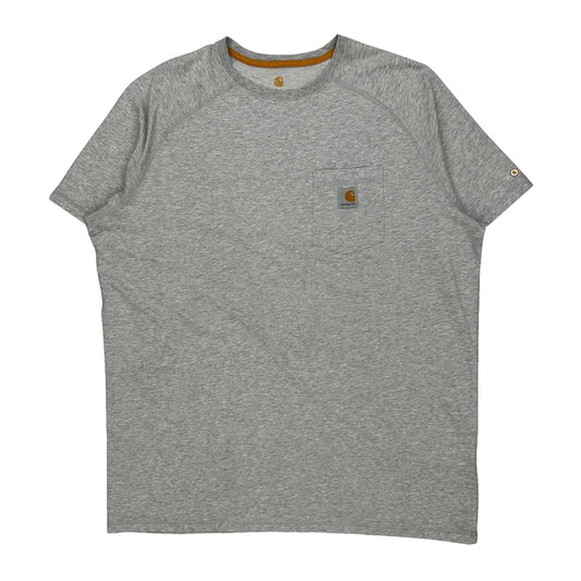 Carhartt T-Shirt - XL Grey Cotton Blend