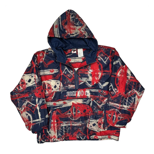 Just Do It Nike Windbreaker - XL Multicoloured Nylon