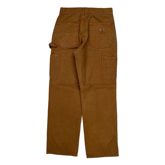 Carhartt Double Knee Carpenter Trousers - 28W 30L Brown Cotton