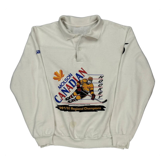 Molson Canadian Hockey Unbranded Graphic Sweatshirt - XL Multicoloured Cotton