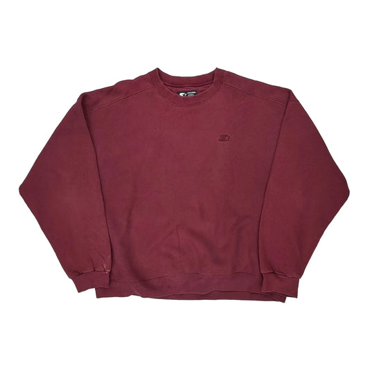 Heavyweight Starter Sweatshirt - XL Burgundy Cotton