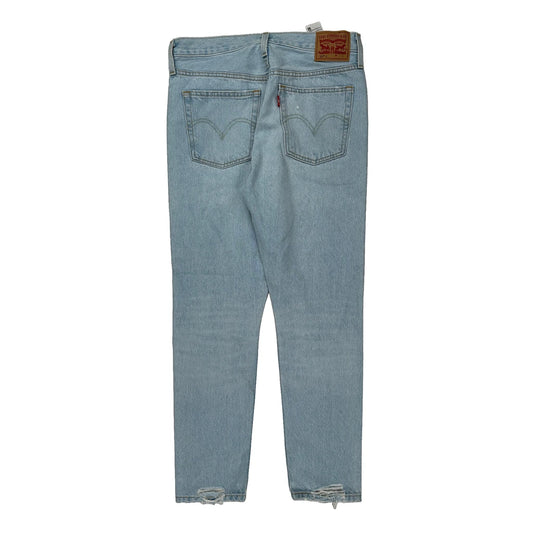 501 Levis Jeans - 30W UK 10 Light Wash Cotton
