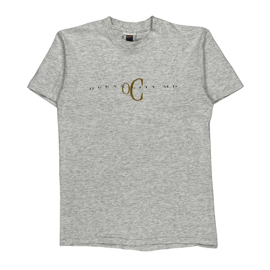 Ocean City Md Isaland Gear T-Shirt - Medium Grey Cotton