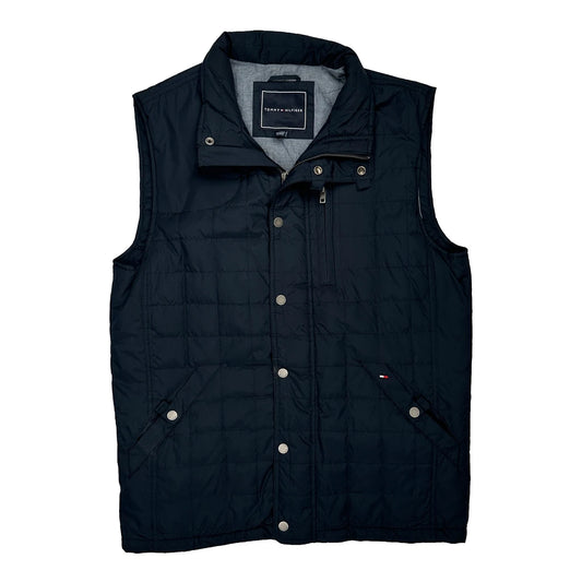 Vintage Tommy Hilfiger Gilet - Medium Black Polyester