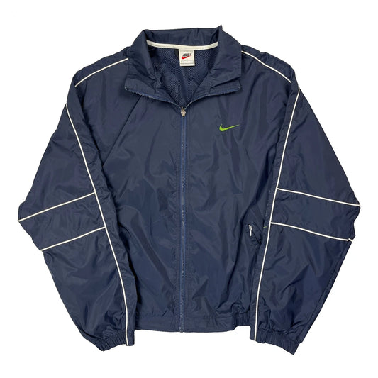 Nike Windbreaker - Large Navy Polyester