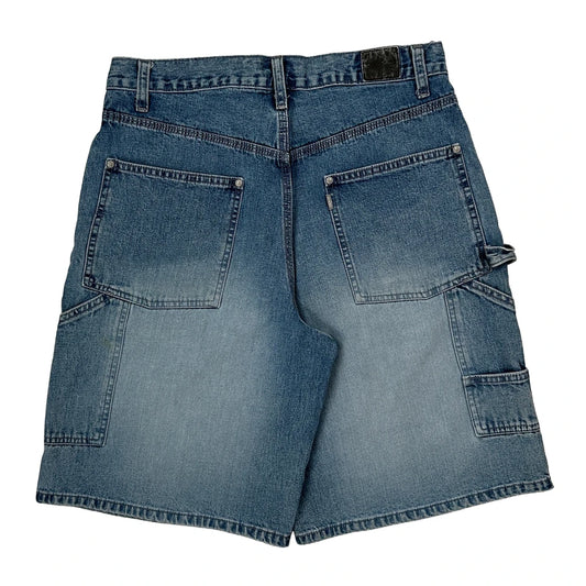 Silver Tab Levis Baggy Denim Shorts - 30W 10L Blue Cotton