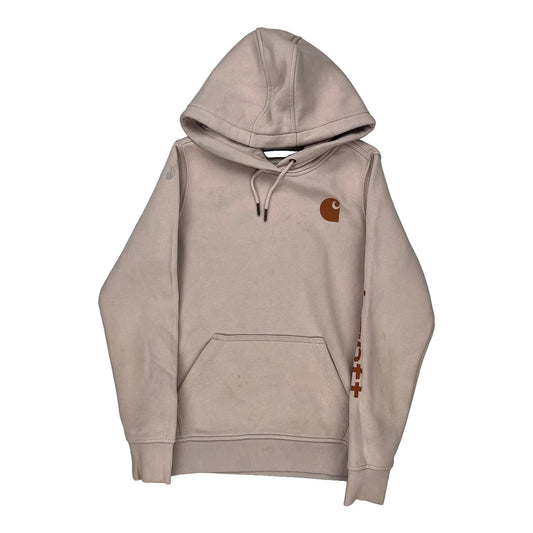 Carhartt Hoodie - XS Pink Cotton