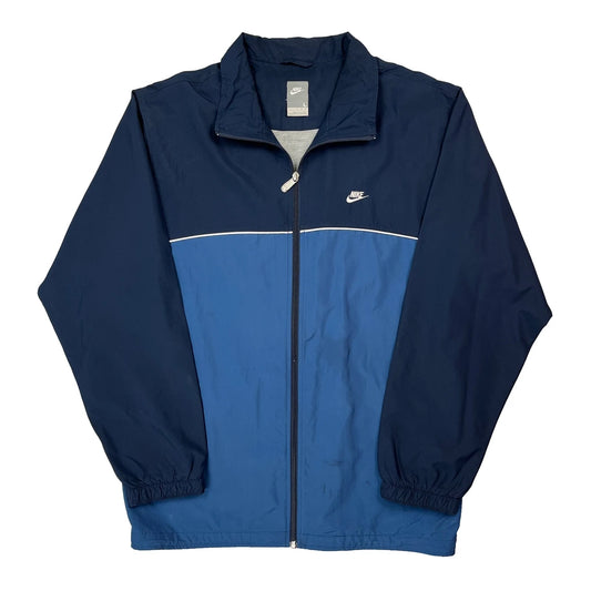 Nike Windbreaker - Large Blue Polyester