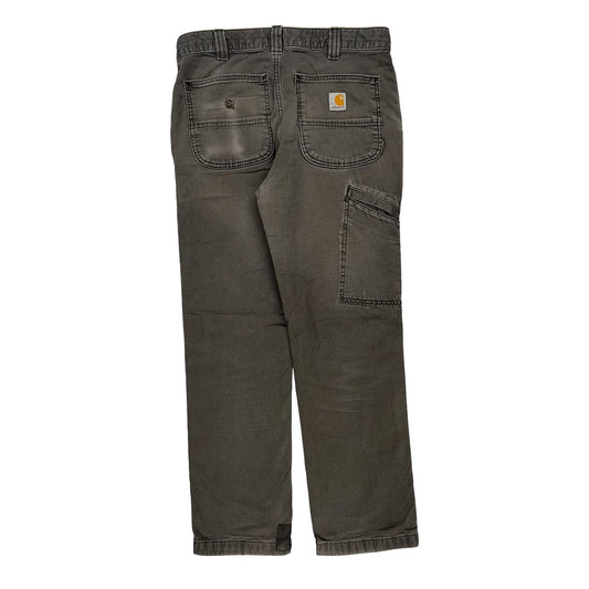 Carhartt Carpenter Trousers - 31W 28L Grey Cotton