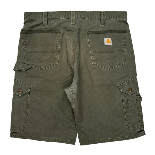 Carhartt Cargo Shorts - 36W 11L Green Cotton