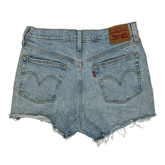 Levis Denim Shorts - 29W UK 10 Light Wash Cotton