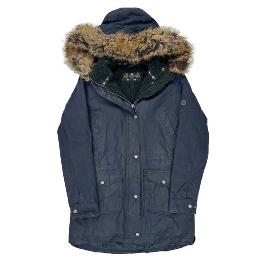 Barbour Wax Jacket - Medium Navy Polyester