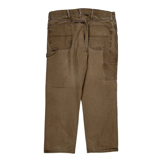 Unbranded Carpenter Trousers - 38W 30L Brown Cotton