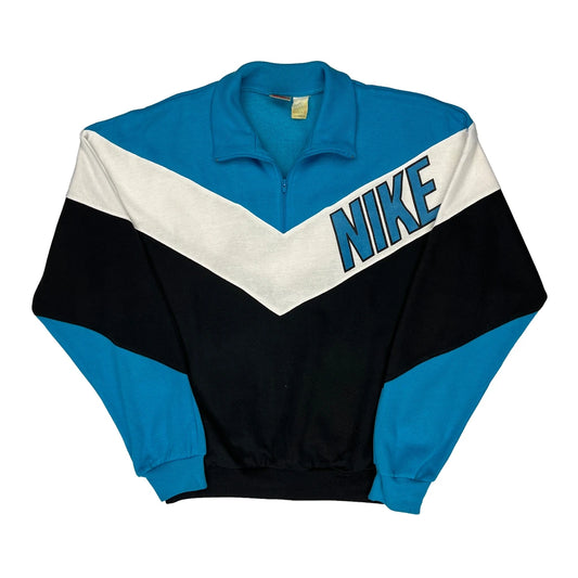 Nike Spellout Long Sleeve T-Shirt - Medium Blue Cotton