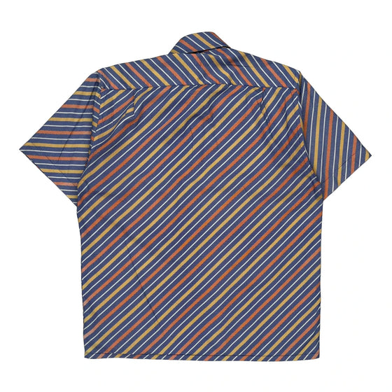 Fernando Pena Striped Short Sleeve Shirt - Large Multicoloured Cotton