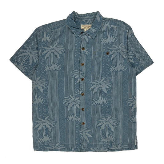 Boca Classics Hawaiian Shirt - Medium Blue Silk
