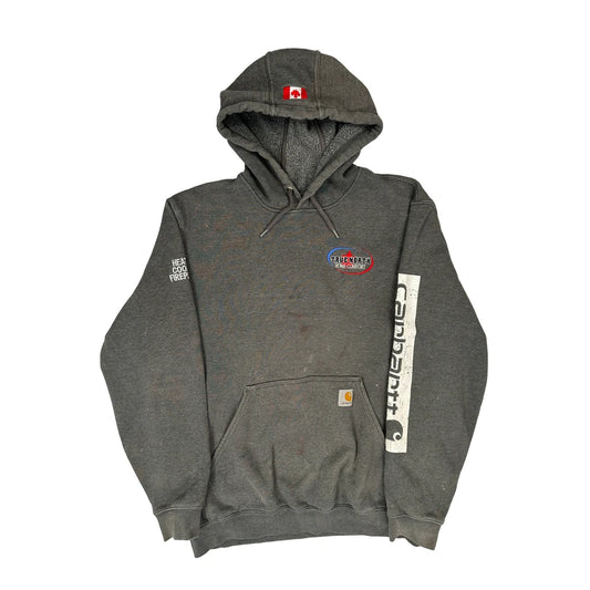 Carhartt Hoodie - Large Grey Cotton Blend