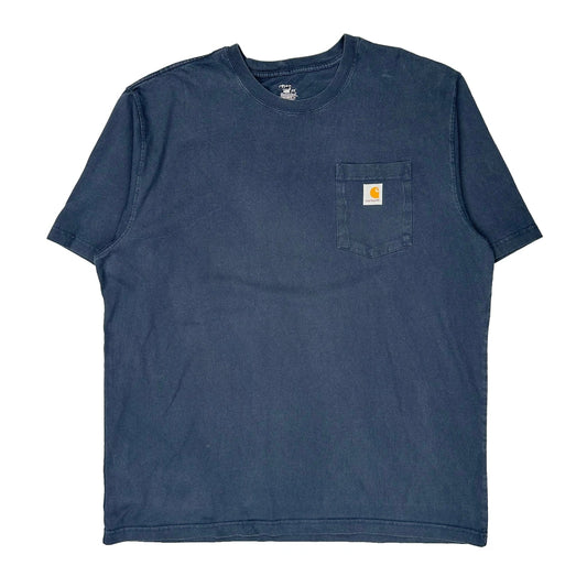Vintage Carhartt T-Shirt - XL Navy Cotton