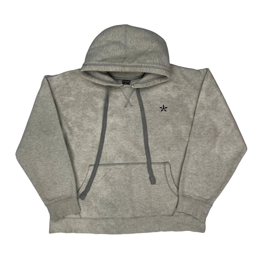 Faded Avirex Hoodie - Medium Grey Cotton Blend