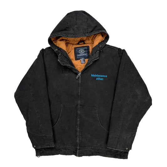 White River Coal Co. Charles River Apparel Workwear Jacket - Large Black Cotton