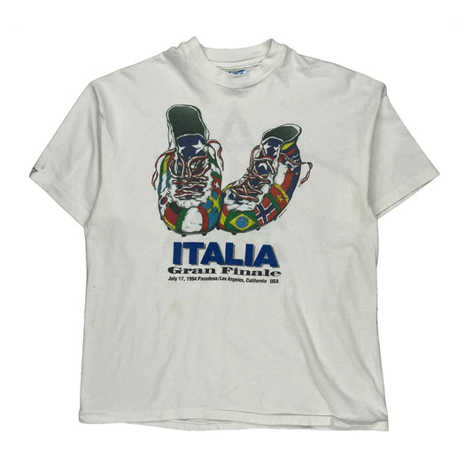 Italia Gran Finale Hanes Graphic T-Shirt - Large Multicoloured Cotton