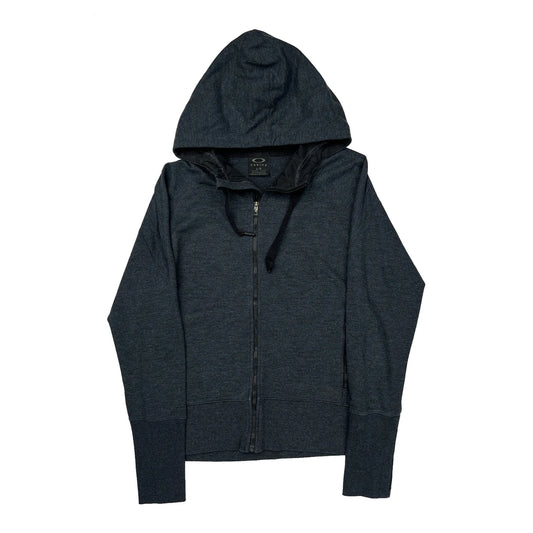 Oakley Hoodie - Large Grey Cotton Blend