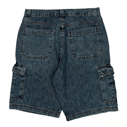 Wrangler Cargo Denim Shorts - 32W 10L Blue Denim