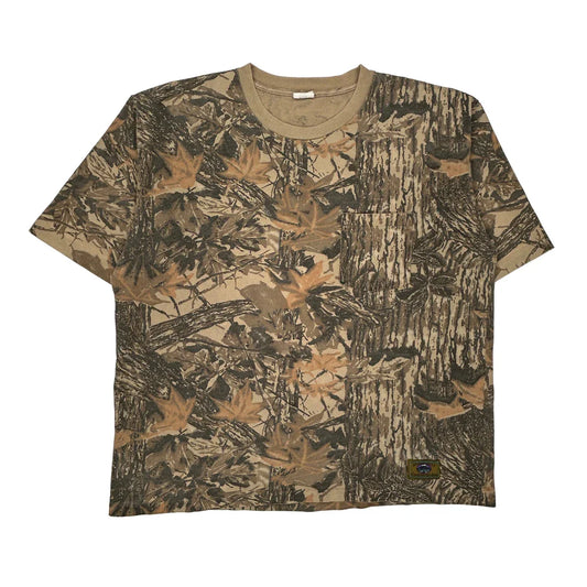 Vintage Unbranded T-Shirt - Large Brown Cotton