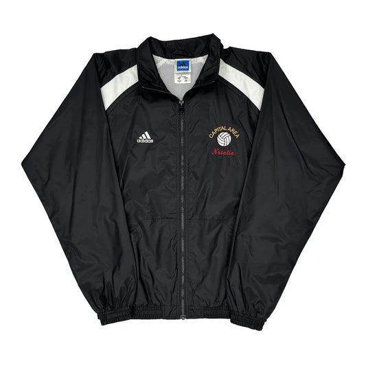 Adidas College Track Jacket - Small Black Nylon