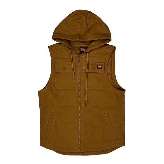 Wrangler Gilet - Medium Brown Cotton