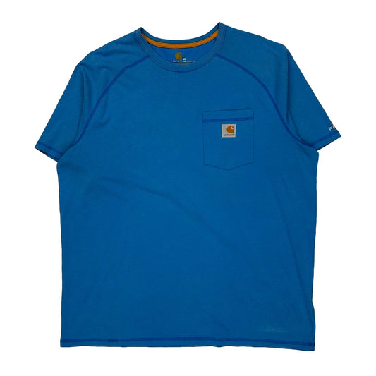 Carhartt T-Shirt - XL Blue Cotton