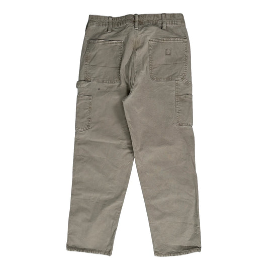 American Eagle Double Knee Carpenter Trousers - 30W 28L Beige Cotton