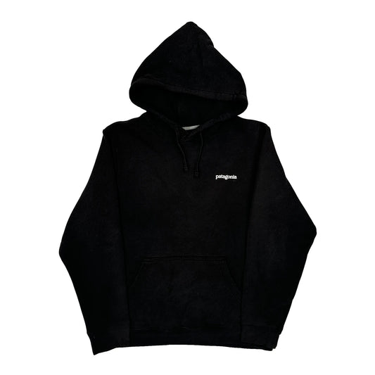 Patagonia Hoodie - Medium Black Cotton Blend