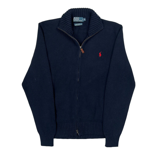 Polo By Ralph Lauren Zip Up - Medium Navy Cotton