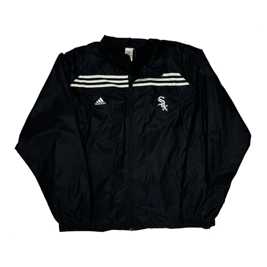 Vintage White Sox Adidas Windbreaker - XL Black Polyester