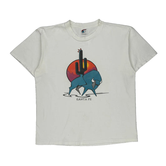 Made In USa Imus Graphic T-Shirt - XL White Cotton