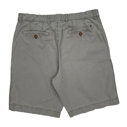 Tommy Hilfiger Chino Shorts - 34W 10L Grey Cotton