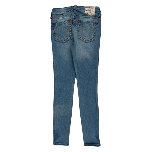 True Religion Skinny Jeans - 26W UK 4 Light Wash Cotton Blend