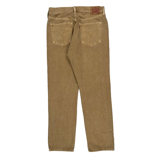 501 Levis Jeans - 30W 30L Beige Cotton